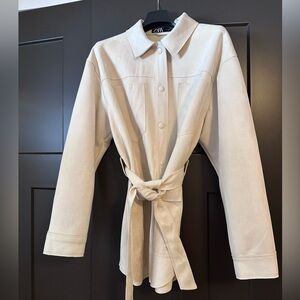 Zara Cream Utility Jacket